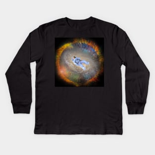 Endless Space Exploration Kids Long Sleeve T-Shirt